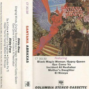Santana ‎– Abraxas - Audio Cassette Tape With Case and Inserts